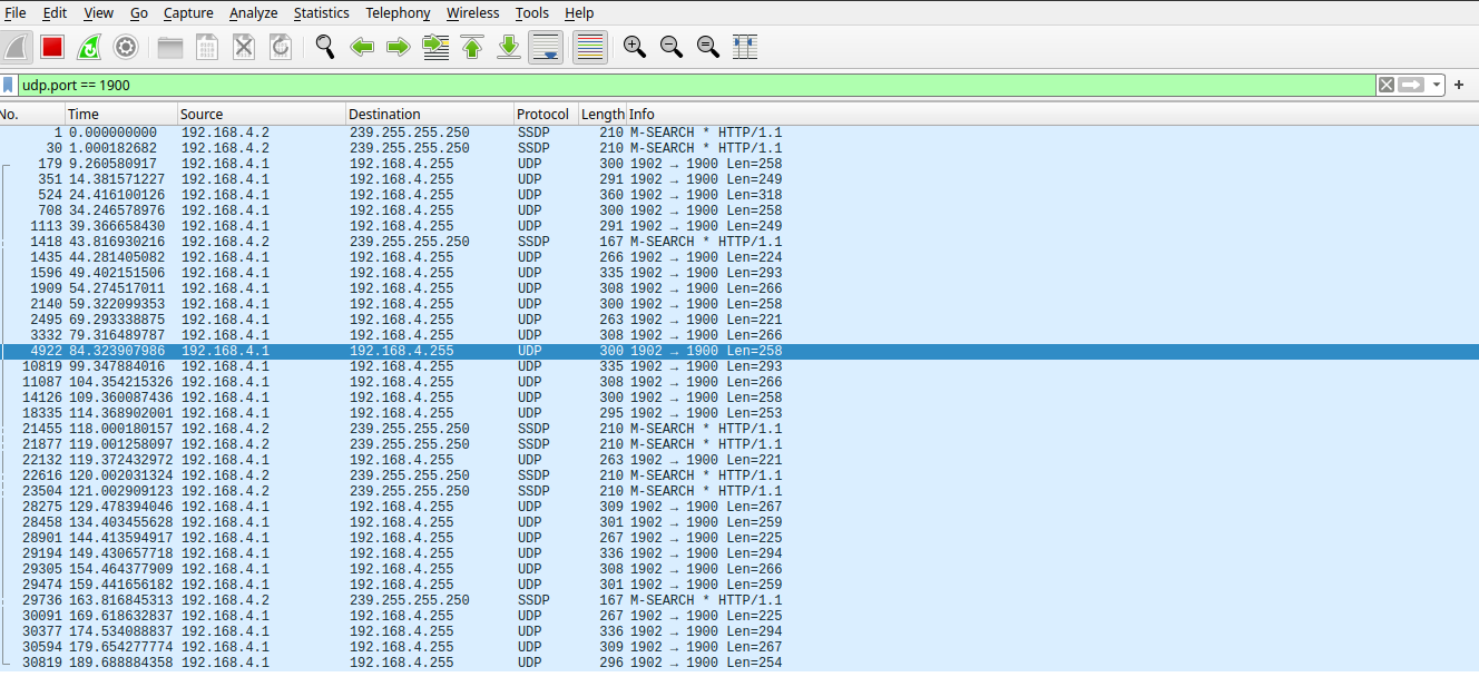wireshark udp filter