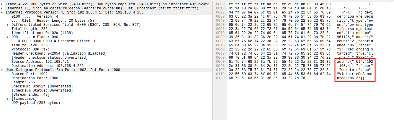 wireshark user password
